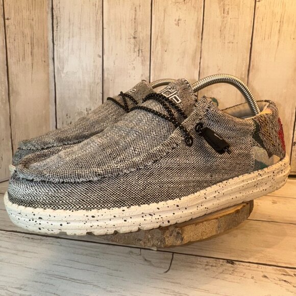 Hey Dude Men's Wally Funk Etno Grey - US 9 EU 42 - Picture 5 of 10